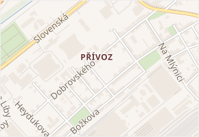Dobrovského v obci Ostrava - mapa ulice