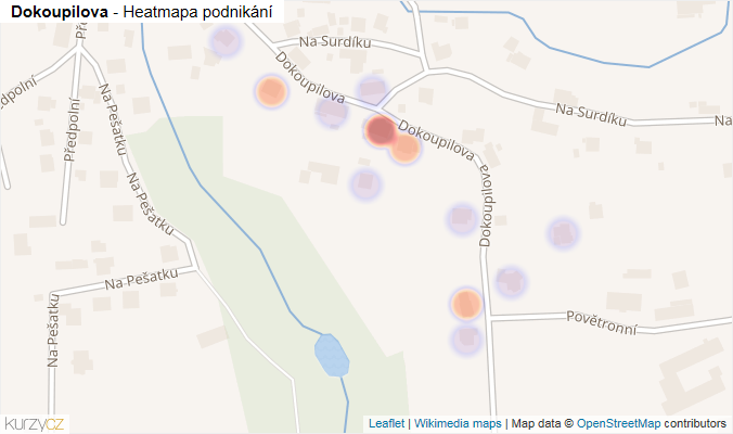 Mapa Dokoupilova - Firmy v ulici.