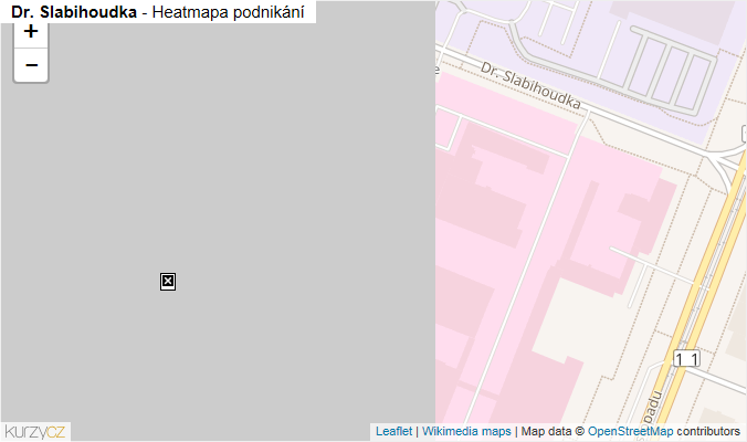 Mapa Dr. Slabihoudka - Firmy v ulici.