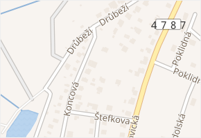 Drůbeží v obci Ostrava - mapa ulice
