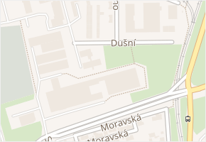 Dušní v obci Ostrava - mapa ulice