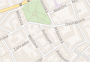 Dvořákova v obci Ostrava - mapa ulice