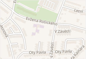 Evžena Rošického v obci Ostrava - mapa ulice