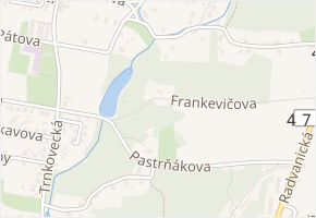 Frankevičova v obci Ostrava - mapa ulice