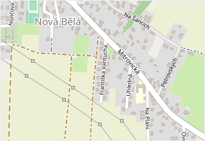 Františka Vantucha v obci Ostrava - mapa ulice