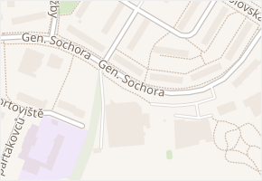 Gen. Sochora v obci Ostrava - mapa ulice