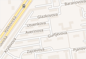 Glazkovova v obci Ostrava - mapa ulice