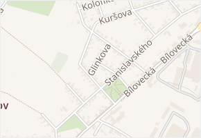 Glinkova v obci Ostrava - mapa ulice