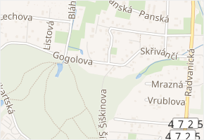 Gogolova v obci Ostrava - mapa ulice