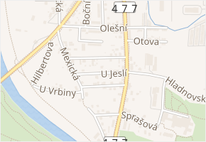 Hajnova v obci Ostrava - mapa ulice