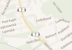 Haškova v obci Ostrava - mapa ulice