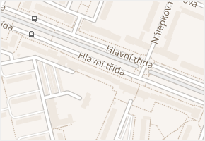 Hlavní v obci Ostrava - mapa ulice