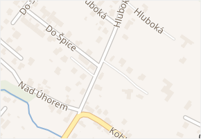 Hluboká v obci Ostrava - mapa ulice
