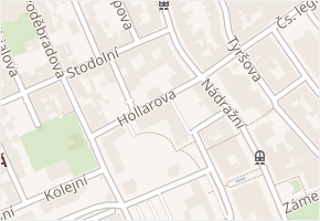 Hollarova v obci Ostrava - mapa ulice