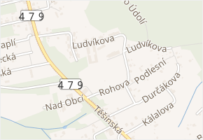 Horácká v obci Ostrava - mapa ulice