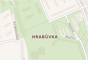 Hrabůvka v obci Ostrava - mapa části obce