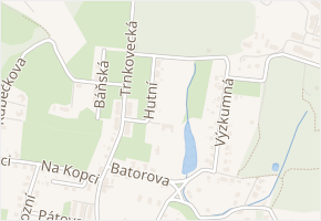 Hutní v obci Ostrava - mapa ulice