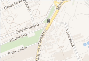 Hutnická v obci Ostrava - mapa ulice
