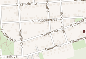 Hviezdoslavova v obci Ostrava - mapa ulice