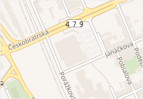 Janáčkova v obci Ostrava - mapa ulice