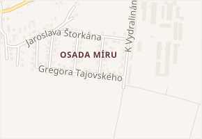 Jarmily Glazarové v obci Ostrava - mapa ulice