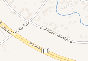 Jelínkova v obci Ostrava - mapa ulice