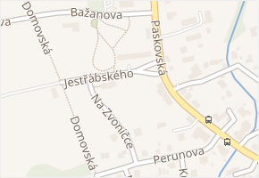 Jestřábského v obci Ostrava - mapa ulice