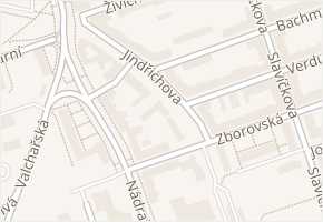 Jindřichova v obci Ostrava - mapa ulice