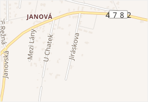 Jiráskova v obci Ostrava - mapa ulice