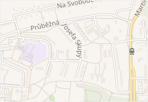 Josefa Skupy v obci Ostrava - mapa ulice