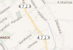 K Návsi v obci Ostrava - mapa ulice