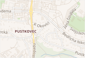 K Okovici v obci Ostrava - mapa ulice