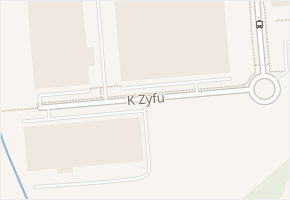 K Zyfu v obci Ostrava - mapa ulice
