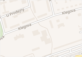 Klegova v obci Ostrava - mapa ulice