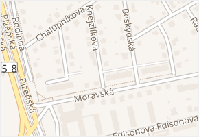 Knejzlíkova v obci Ostrava - mapa ulice