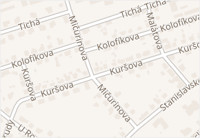 Kolofíkova v obci Ostrava - mapa ulice
