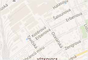 Kotěrova v obci Ostrava - mapa ulice