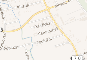 Krašická v obci Ostrava - mapa ulice