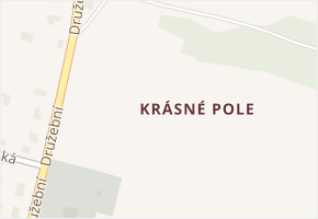 Krásné Pole v obci Ostrava - mapa městské části