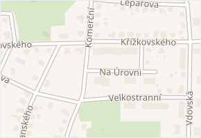 Křížkovského v obci Ostrava - mapa ulice
