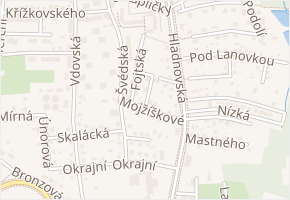 Krupova v obci Ostrava - mapa ulice