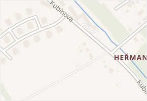 Kubínova v obci Ostrava - mapa ulice