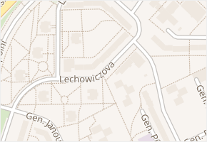 Lechowiczova v obci Ostrava - mapa ulice