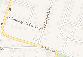 Leoše Janáčka v obci Ostrava - mapa ulice