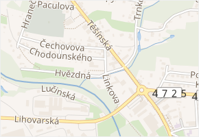Linkova v obci Ostrava - mapa ulice