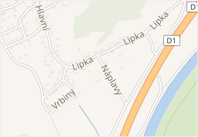 Lipka v obci Ostrava - mapa ulice