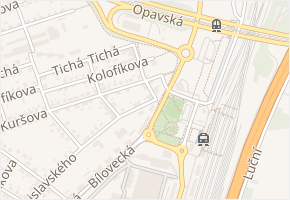 Lipová v obci Ostrava - mapa ulice