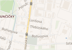 Lorišova v obci Ostrava - mapa ulice