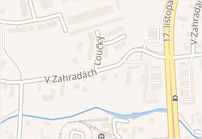 Loučky v obci Ostrava - mapa ulice