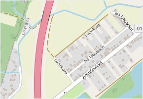 Lucinková v obci Ostrava - mapa ulice